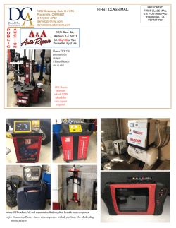 FIRST CLASS MAIL - Daniel Clar Auctioneers