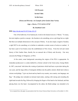 Print this article - New Jersey Studies