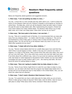 Newborn Nest FAQ