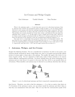 Ice-Creams and Wedge Graphs
