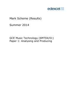 Mark Scheme - Edexcel