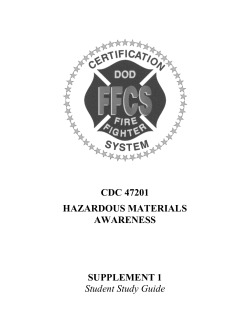 CDC 47201 HAZARDOUS MATERIALS AWARENESS