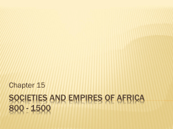 CH 15 African Empires PowerPoint