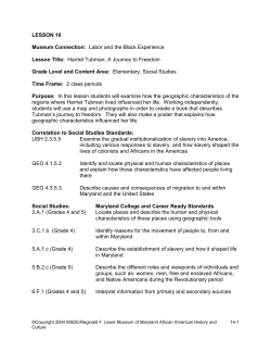 Harriet Tubman: A Journey to Freedom