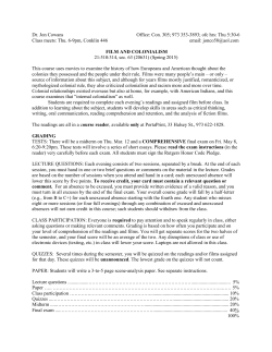 Film and Colonialism