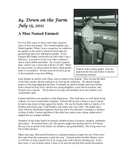 84. Down on the Farm July 15, 2011 A Man Named Emmett