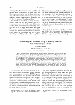 Proton Magnetic Resonance Study of Mercury Dimethyl