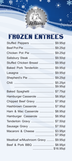 FROZEN ENTREES