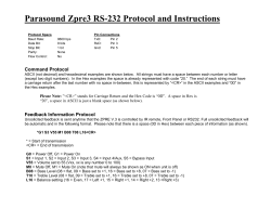 Parasound Zpre3 RS-232 Protocol and Instructions