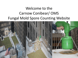 OMS Fungal Mold Spore Counting Website