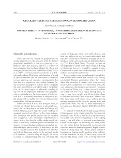 Geography and the Research on Contemporary China