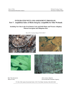 (AmphIBI) for Ohio Wetlands