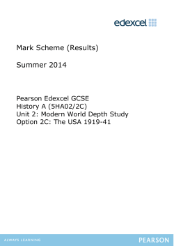 Mark Scheme - Edexcel