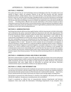 Policy - City of Mebane