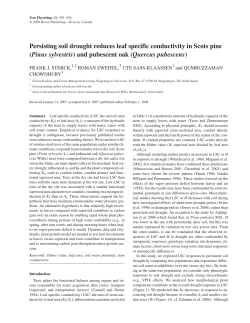 Persisting soil drought reduces leaf specific conductivity in Scots