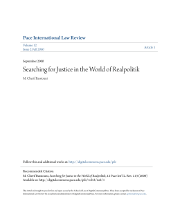 Searching for Justice in the World of Realpolitik
