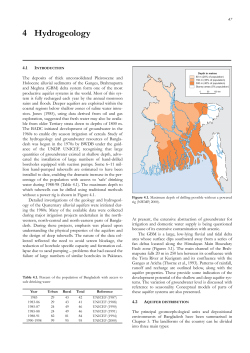 Arsenic contamination of groundwater in Bangladesh. Chapter 4