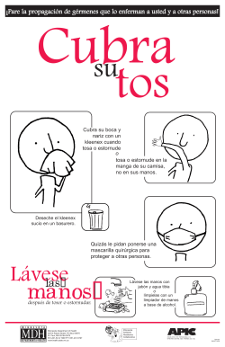 Cover Your Cough Poster for Health Care - Spanish