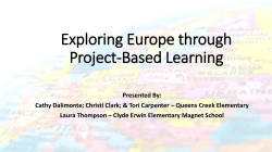 Exploring Europe through Project-Based Learning
