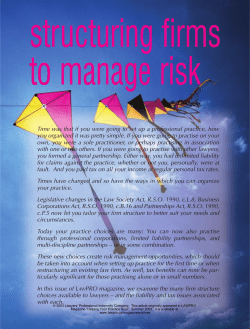 structuring firms to manage risk
