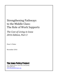 Strengthening Pathways to the Middle Class