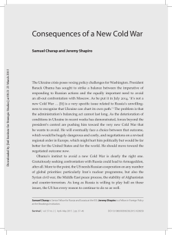 Consequences of a new Cold War