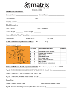 Order!Form! - Matrix Seating USA