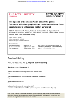 Review History - Royal Society Open Science