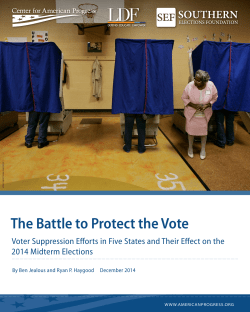 The Battle to Protect the Vote