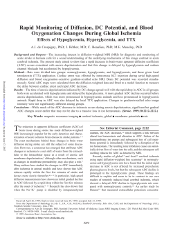 Rapid Monitoring of Diffusion, DC Potential, and Blood