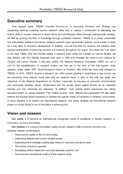 Executive summary Vision and mission