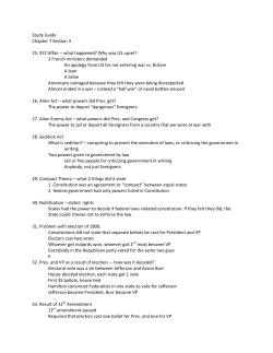 Study Guide Chapter 7 Section 3 25. XYZ Affair &ndash; what happened