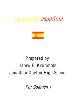 La comida espa&ntilde;ola - Krumholz