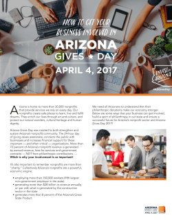 Arizona is home to more than 20000 nonprofits that provide services