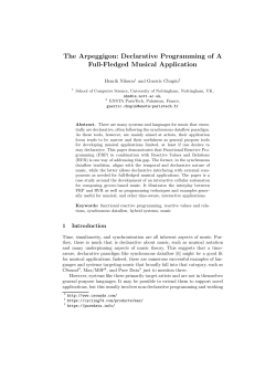 Declarative Programming of A Full