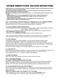 to - Antique Mirror Patina Solution