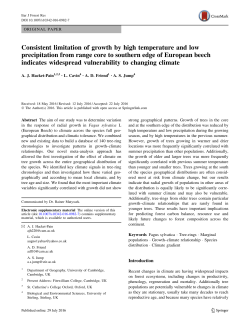 Consistent limitation of growth by high temperature and low
