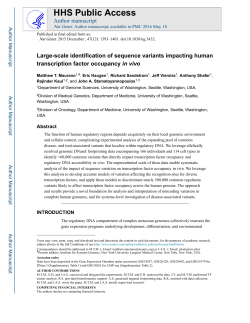 Large-scale identification of sequence variants