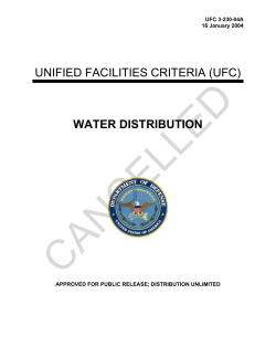 UFC 3-230-04A Water Distribution