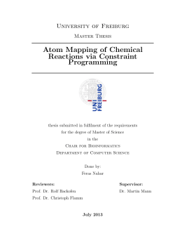 Atom Mapping of Chemical of Chemical Reactions via Constraint