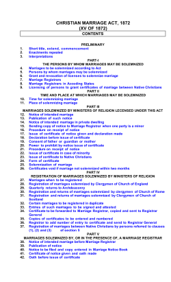 christian marriage act, 1872