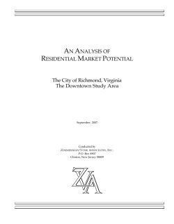 AN ANALYSIS OF RESIDENTIAL MARKET
