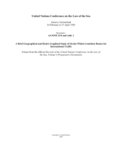 A brief geographical and hydrographical study of straits which