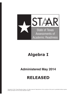 2014 STAAR - Fort Bend ISD