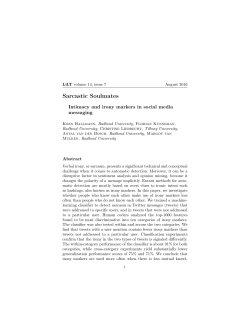 Sarcastic Soulmates - Stanford University