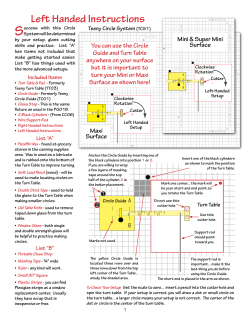 Left Handed Instructions