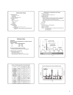 Wastewater Components and Flows Infiltration Rates