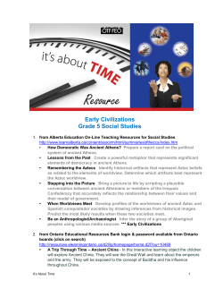 Grade 4 Social Studies - Ontario Teachers` Federation