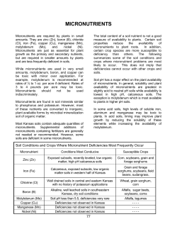 Micronutrients - K-State Agronomy
