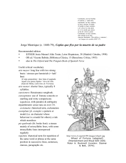 Coplas que fizo por la muerte de su padre